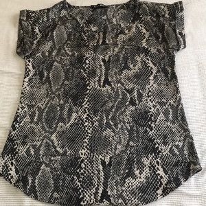 Pretty Black and Taupe Blouse